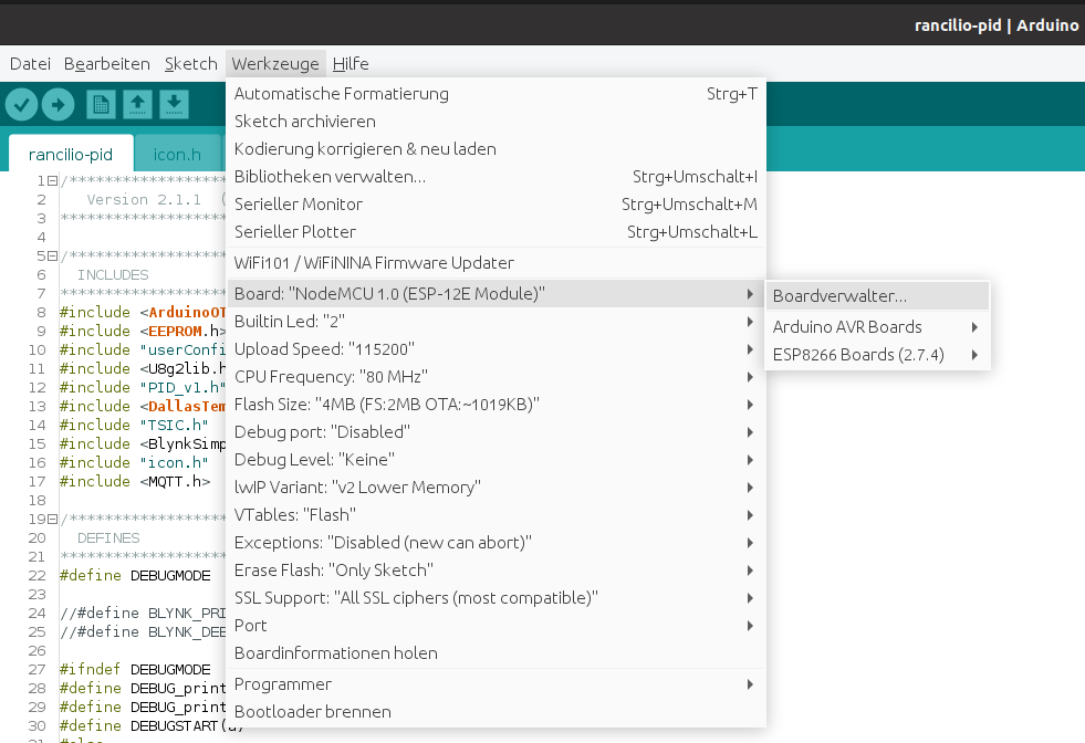 Linux (Ubuntu) Boards Manager